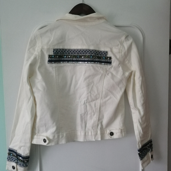 ESQUALO Jean Jacket with Sparkling Accents - Picture 7 of 10